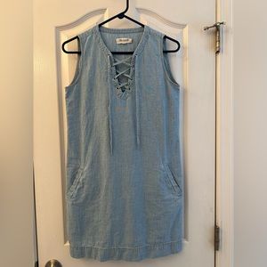 Madewell Womens Denim Dress, size XXS, excellent condition.